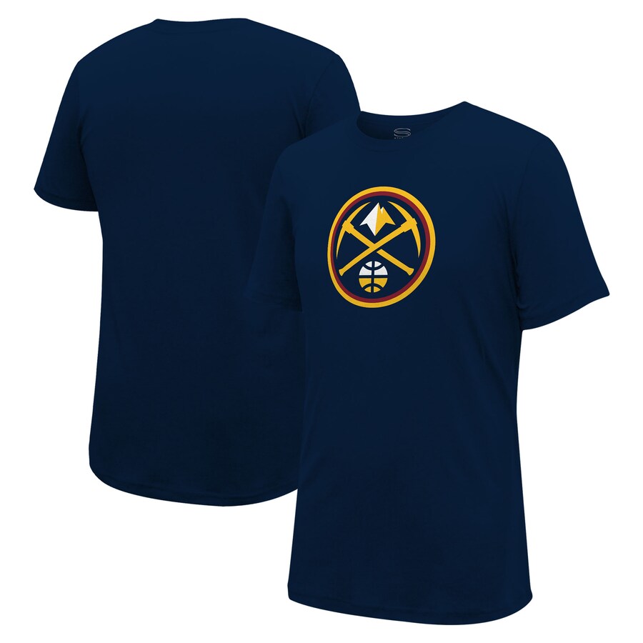 Unisex Denver Nuggets Stadium Essentials Navy Primary Logo T-Shirt - Puhuasuan