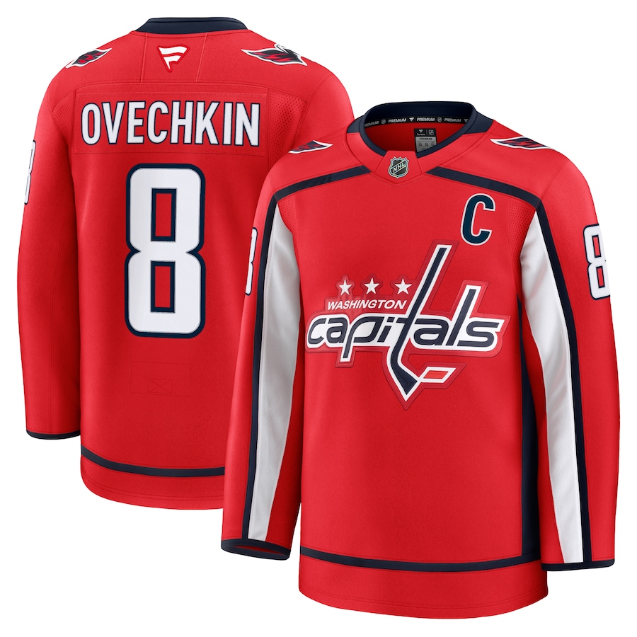 Men's Washington Capitals Alexander Ovechkin Fanatics Red Home Premium Jersey - Puhuasuan