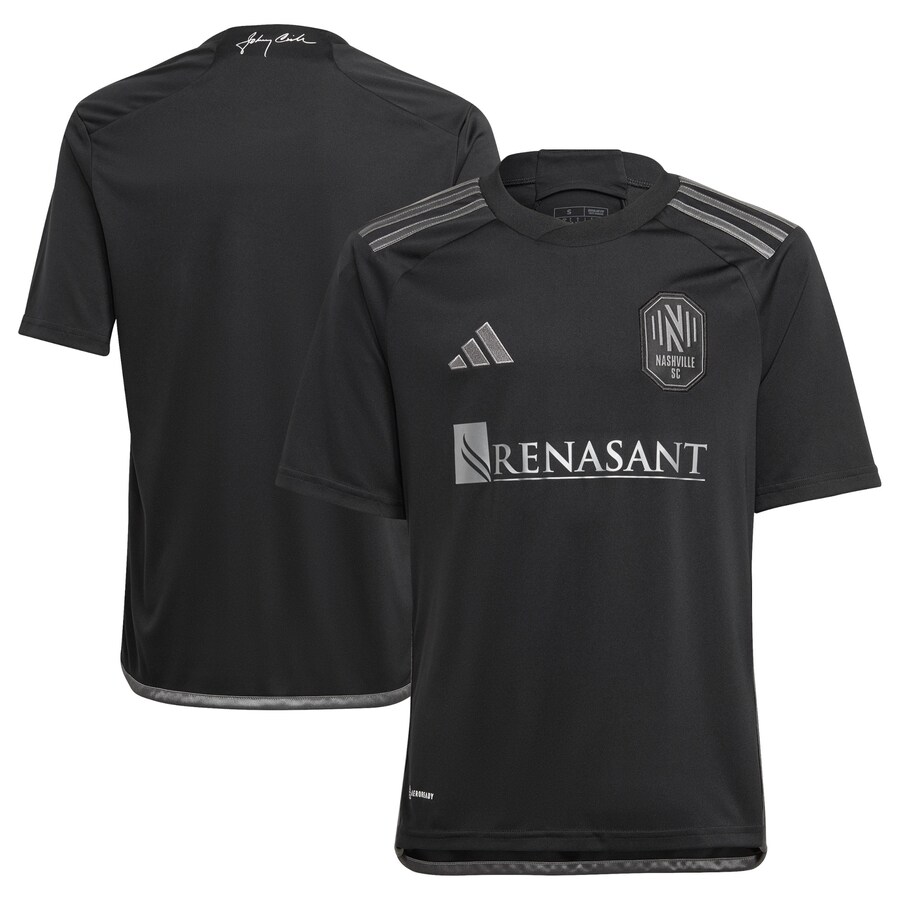 Youth Nashville SC adidas Black 2023 Man In Black Kit Replica Jersey - Puhuasuan