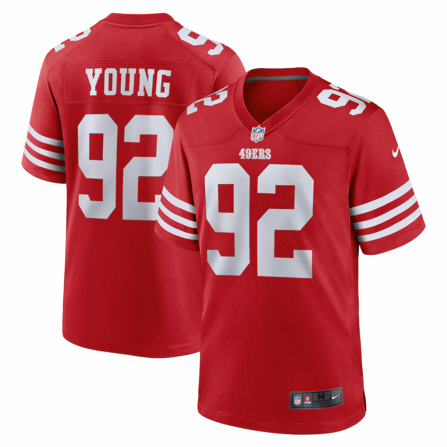 Men's San Francisco 49ers Chase Young Nike Scarlet Game Jersey - Puhuasuan