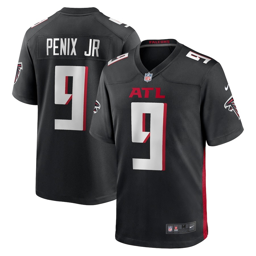 Men's Atlanta Falcons Michael Penix Jr. Nike Black  Player Game Jersey - Puhuasuan