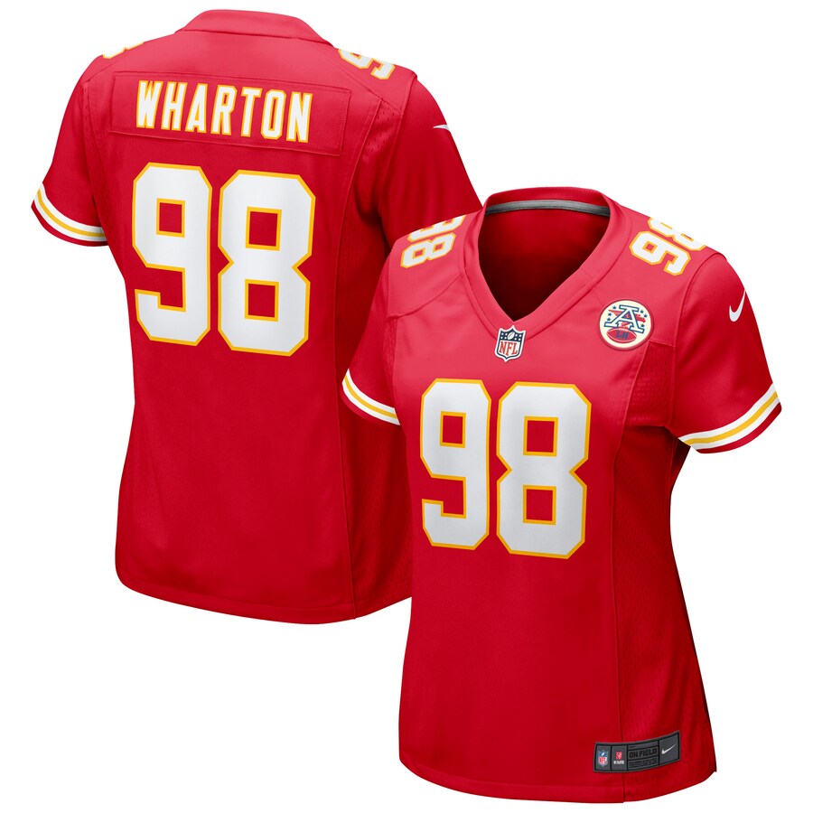 Women's Kansas City Chiefs Tershawn Wharton Nike Red Game Jersey - Puhuasuan