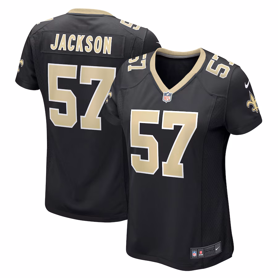 Women's New Orleans Saints Rickey Jackson Nike Black Retired Player Jersey - Puhuasuan