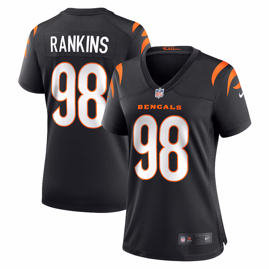 Women's Cincinnati Bengals Sheldon Rankins Nike  Black Game Jersey - Puhuasuan