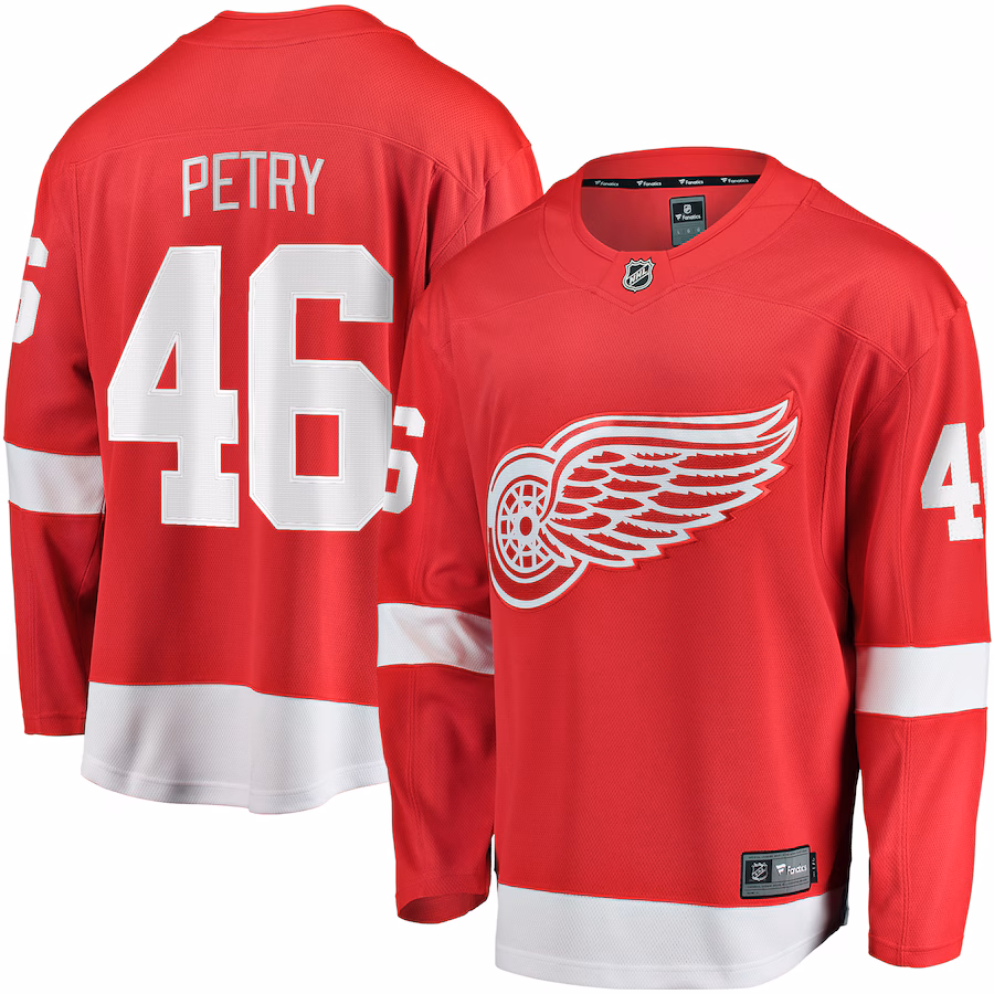 Men's Detroit Red Wings Jeff Petry Fanatics Red Home Breakaway Jersey - Puhuasuan