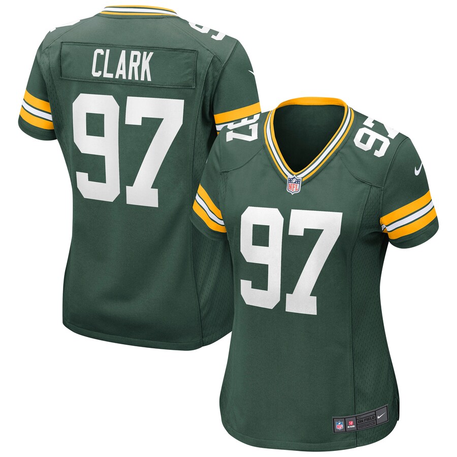 Women's Green Bay Packers Kenny Clark Nike Green Game Jersey - Puhuasuan