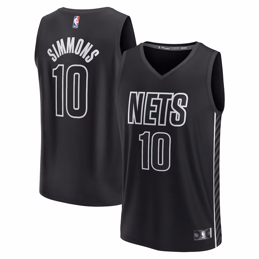 Youth Brooklyn Nets Ben Simmons Fanatics Black Fast Break Player Jersey - Statement Edition - Puhuasuan