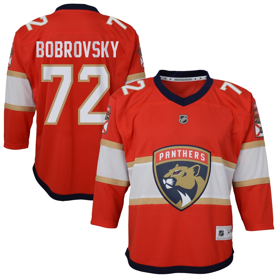 Youth Florida Panthers Sergei Bobrovsky Red Alternate Replica Player Jersey - Puhuasuan