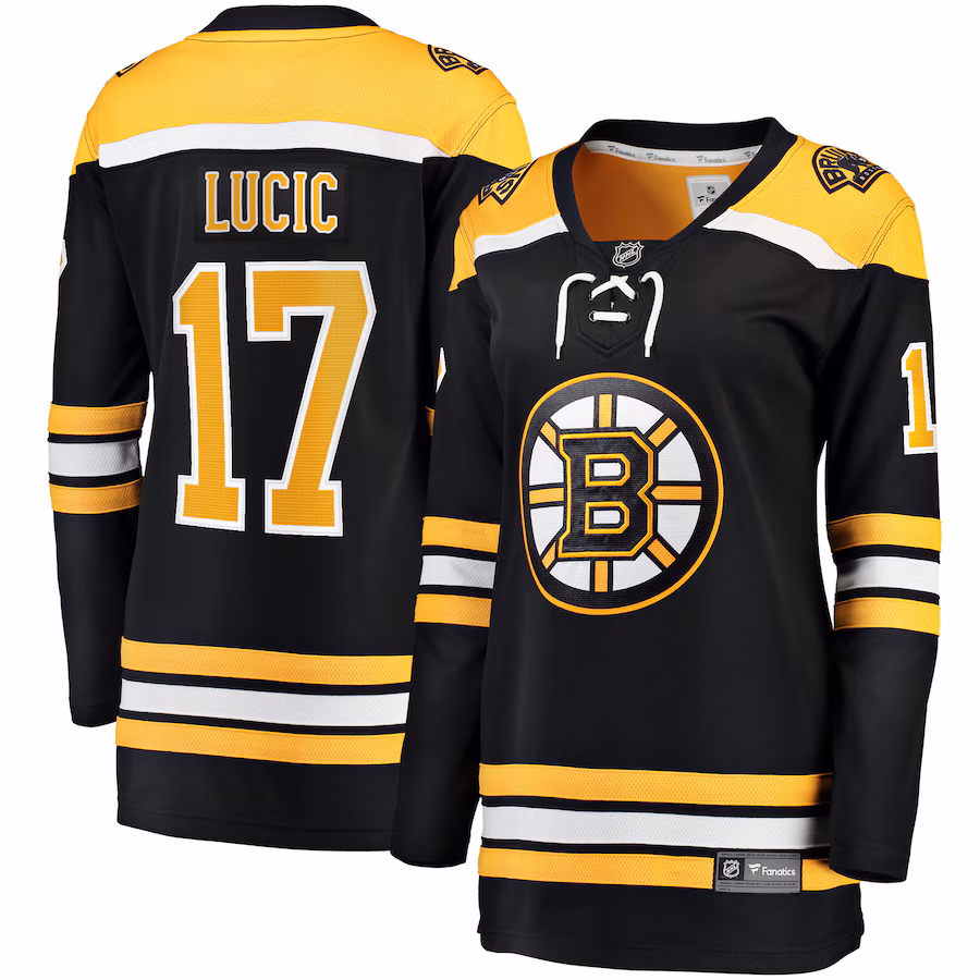 Women's Boston Bruins Milan Lucic Fanatics Black Home Breakaway Player Jersey - Puhuasuan