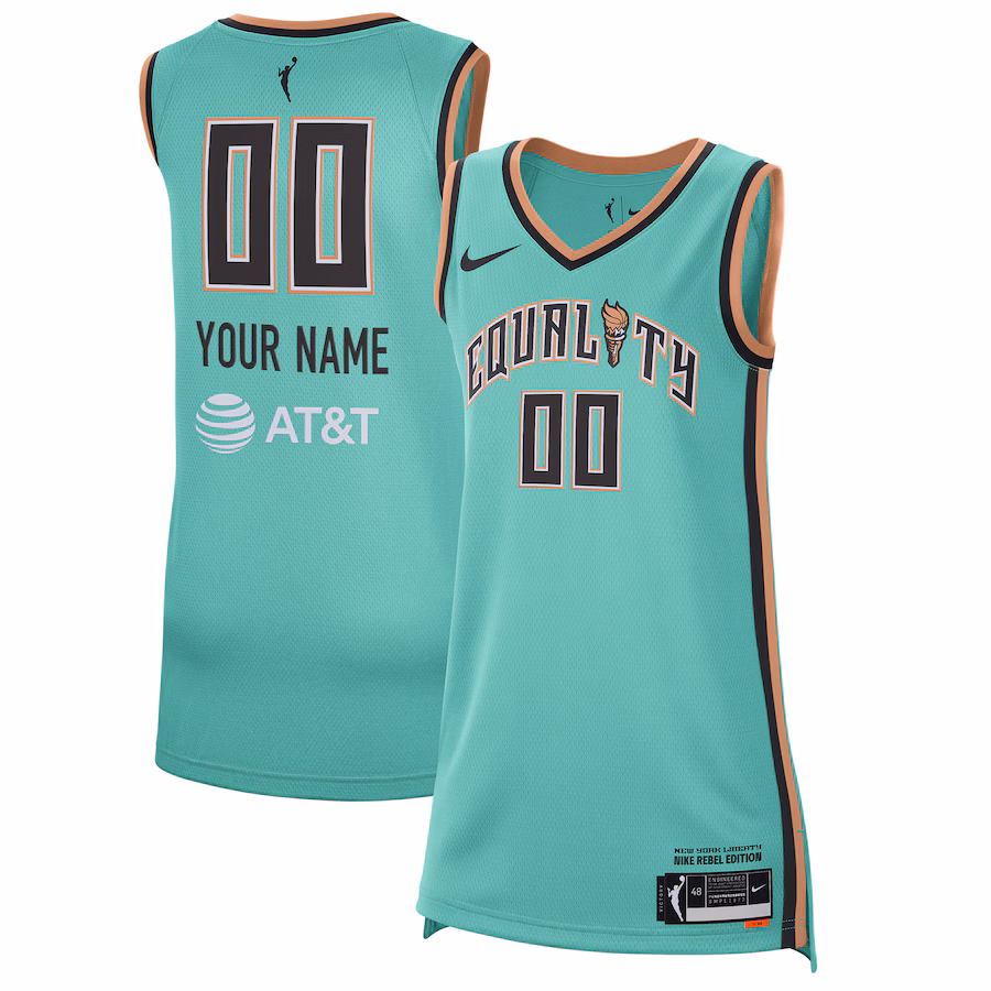 Unisex New York Liberty Nike Mint 2021 Rebel Edition Victory Custom Jersey - Puhuasuan