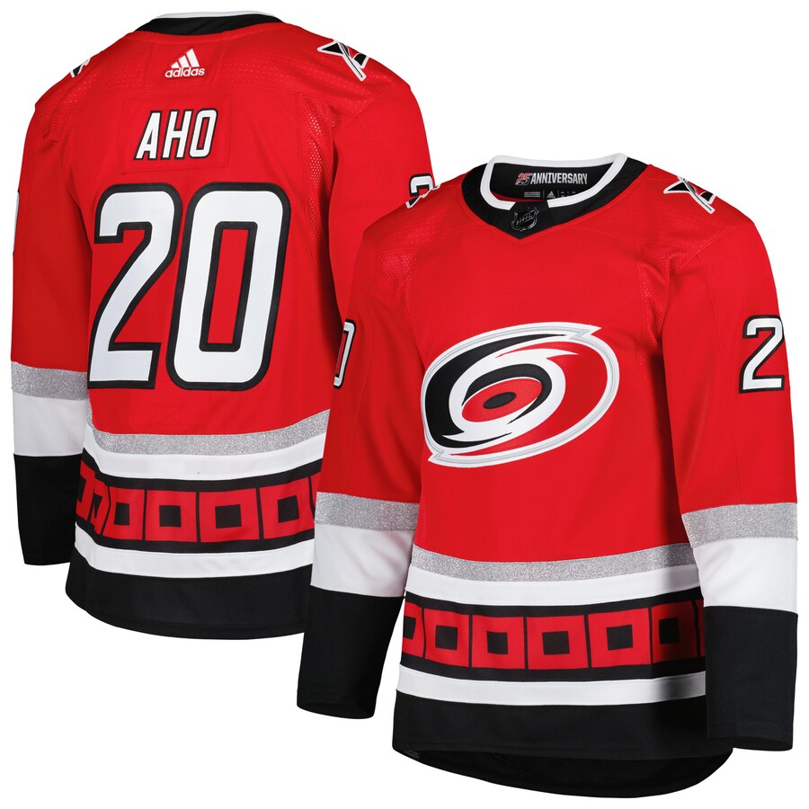 Men's Carolina Hurricanes Sebastian Aho adidas Red Alternate Primegreen Authentic Pro Player Jersey - Puhuasuan