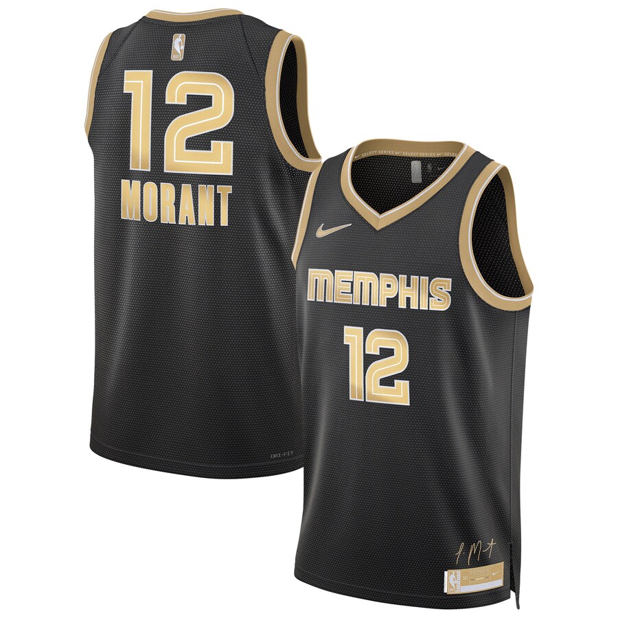 Unisex Memphis Grizzlies Ja Morant Nike Black  Select Series Swingman Jersey - Puhuasuan