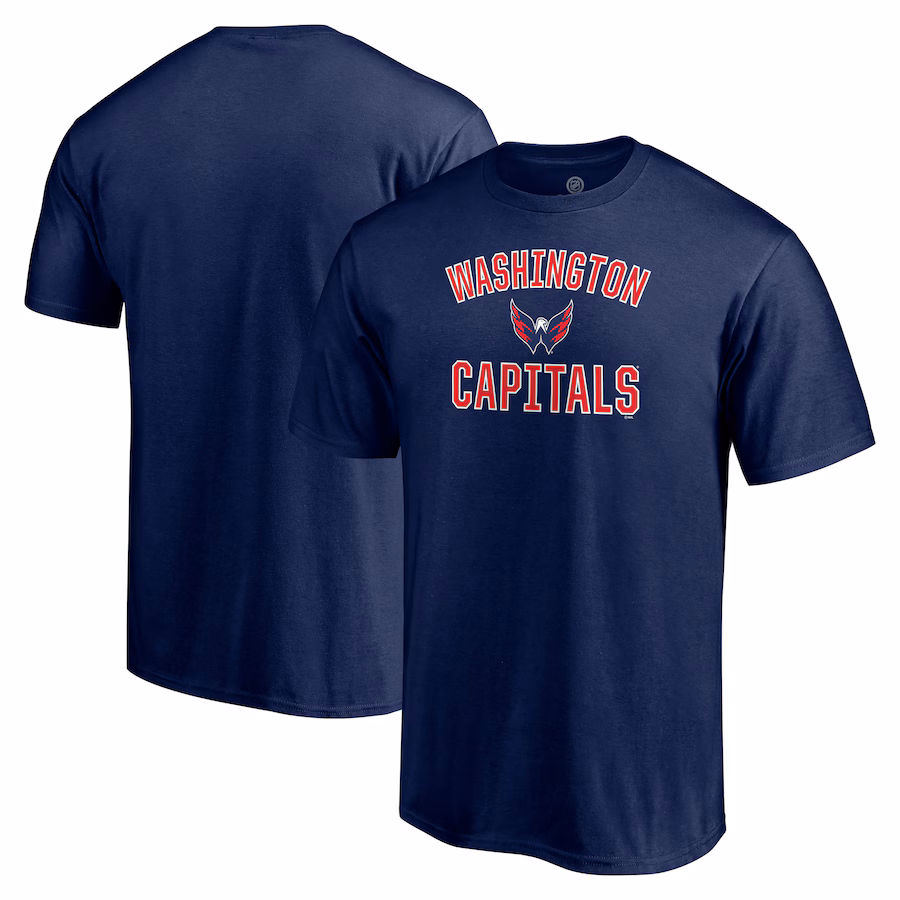 Men's Washington Capitals Navy Victory Arch T-Shirt - Puhuasuan
