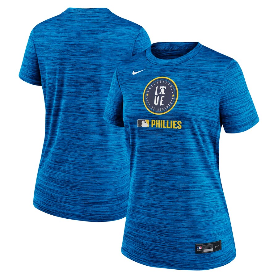 Women's Philadelphia Phillies Nike Royal Authentic Collection City Connect Velocity Performance T-Shirt - Puhuasuan