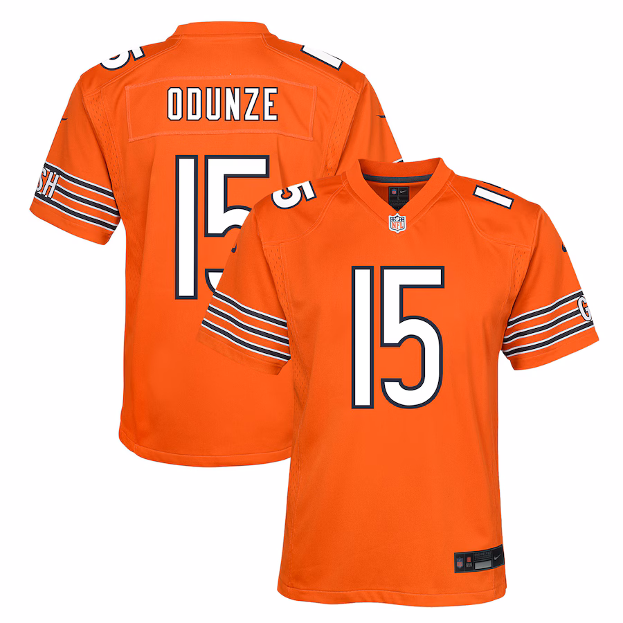 Youth Chicago Bears Rome Odunze Nike Orange Alternate Game Jersey - Puhuasuan