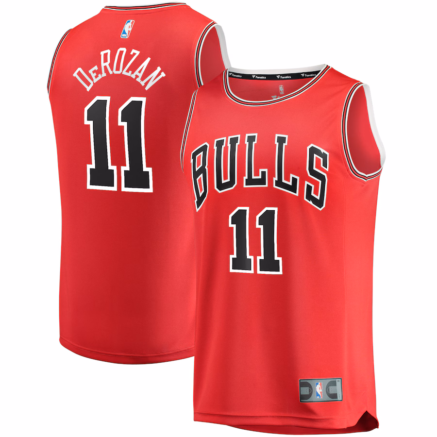 Men's Chicago Bulls DeMar DeRozan Fanatics Red Fast Break Road Replica Jersey - Icon Edition - Puhuasuan
