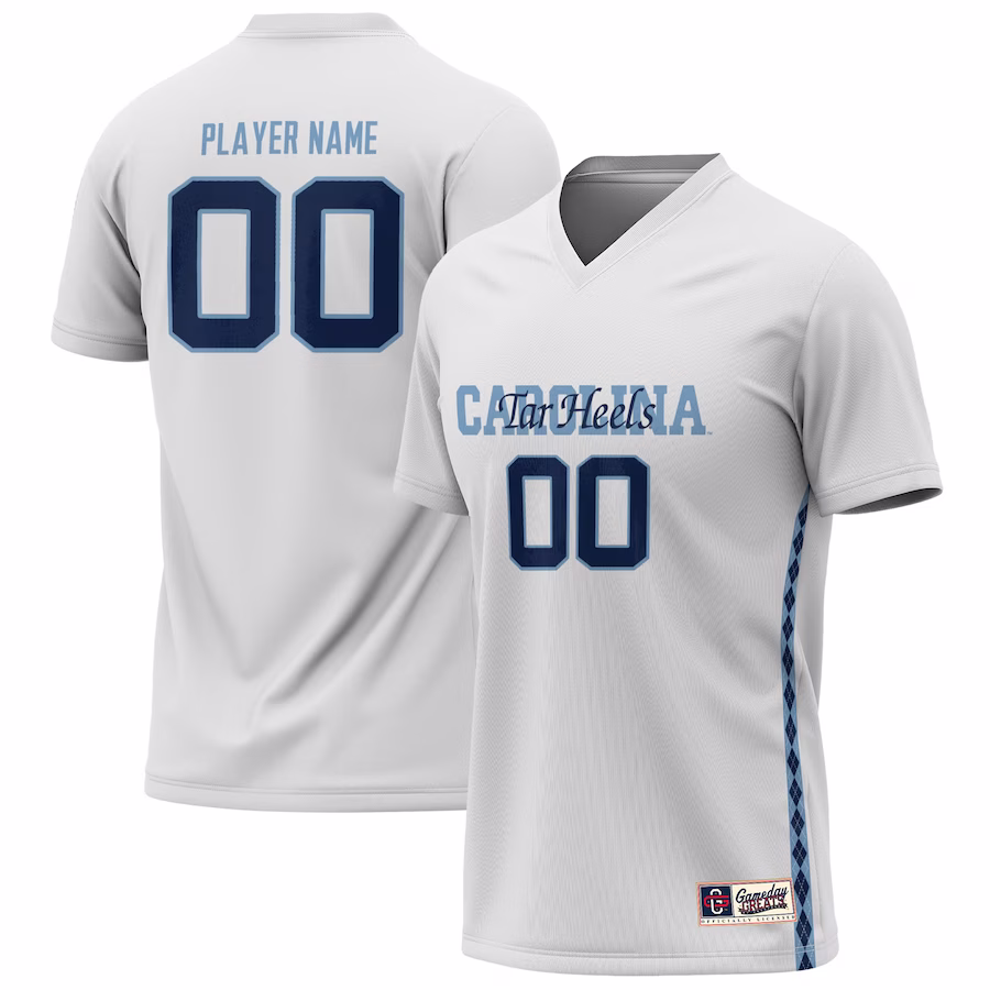 North Carolina Tar Heels GameDay Greats Youth NIL Pick-A-Player Lightweight Women's Soccer Jersey - White - Puhuasuan