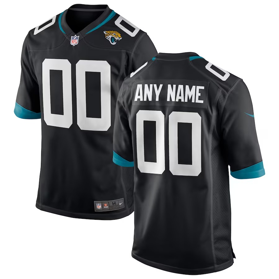 Youth Jacksonville Jaguars Nike Black Custom Team Color Alternate Game Jersey - Puhuasuan