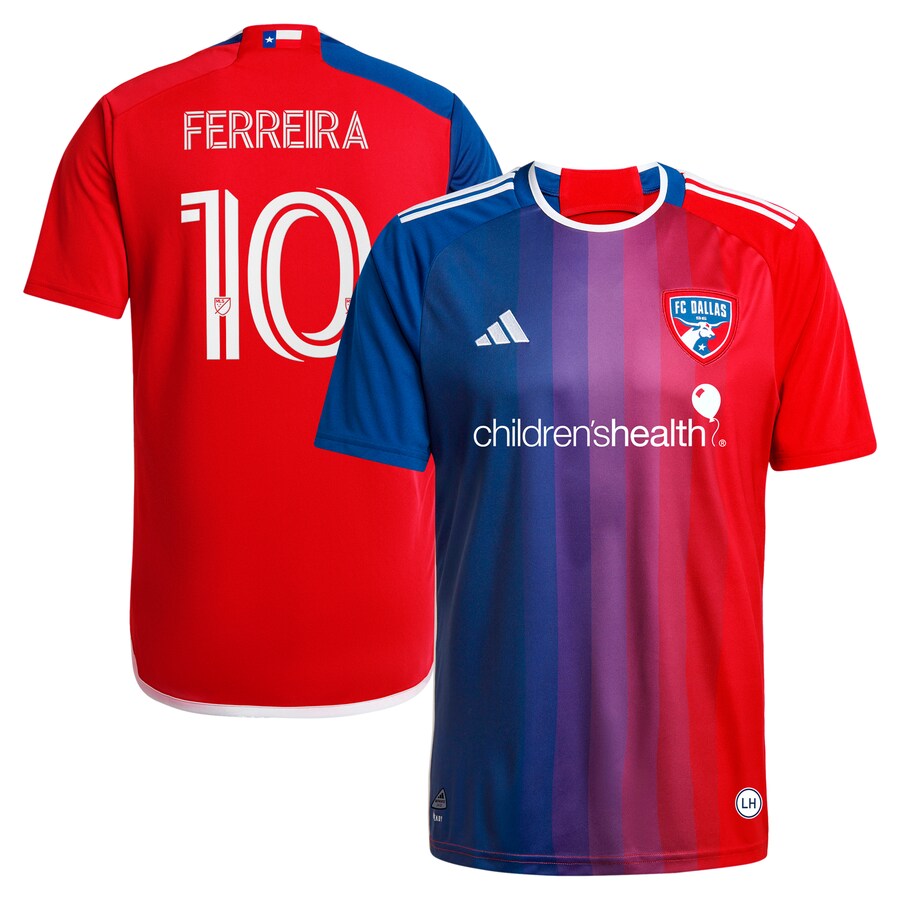 Men's FC Dallas Jesus Ferreira adidas Navy 2024 After Burner Replica Player Jersey - Puhuasuan