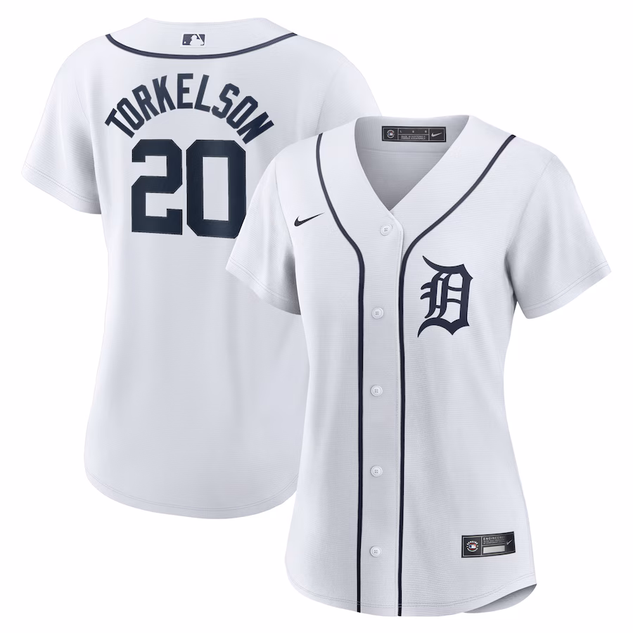 Women's Detroit Tigers Spencer Torkelson Nike White Home Replica Player Jersey - Puhuasuan