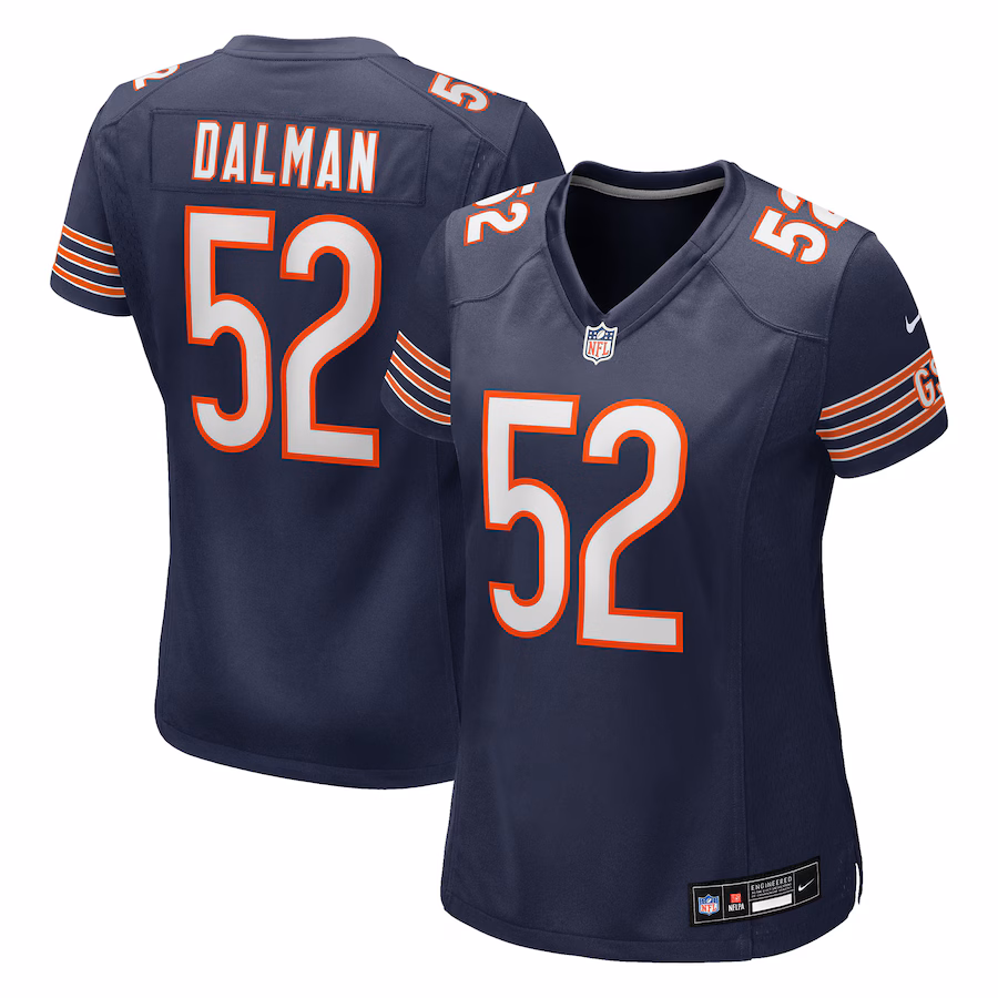 Women's Chicago Bears Drew Dalman Nike Navy Team Game Jersey - Puhuasuan