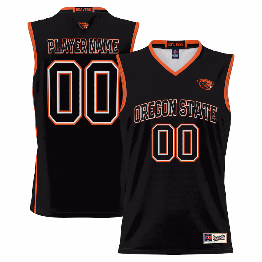 Oregon State Beavers GameDay Greats Youth NIL Pick-A-Player Lightweight Basketball Jersey - Black - Puhuasuan
