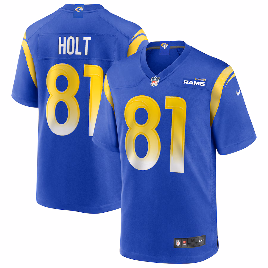Men's Los Angeles Rams Torry Holt Nike Royal Game Retired Player Jersey - Puhuasuan