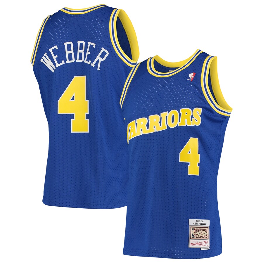 Men's Golden State Warriors Chris Webber Mitchell & Ness Royal 1993/94 Hardwood Classics Swingman Jersey - Puhuasuan