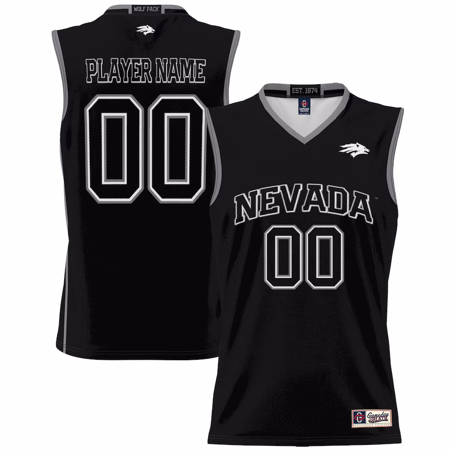 Nevada Wolf Pack GameDay Greats Men's NIL Pick-A-Player Lightweight Basketball Jersey - Black - Puhuasuan