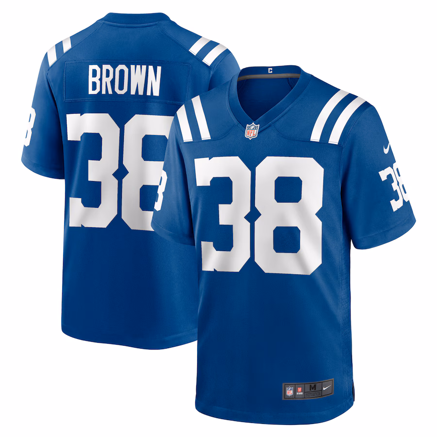 Men's Indianapolis Colts Tony Brown Nike Royal Player Game Jersey - Puhuasuan