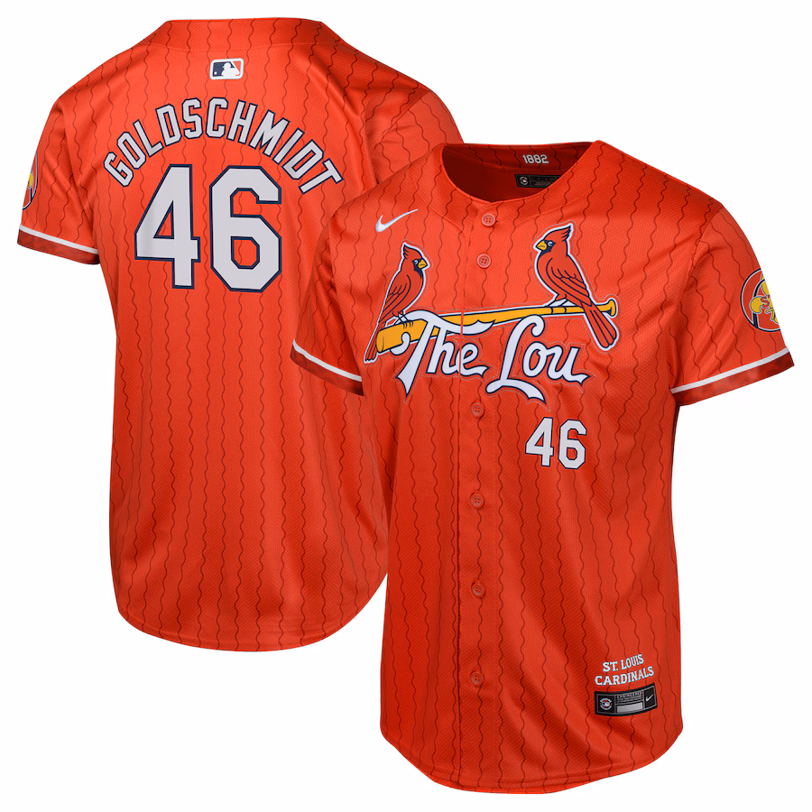 Youth St. Louis Cardinals Paul Goldschmidt Nike Red 2024 City Connect Limited Player Jersey - Puhuasuan
