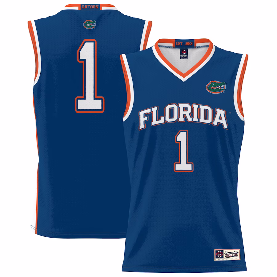 #1 Florida Gators GameDay Greats Youth Lightweight Basketball Jersey - Royal - Puhuasuan