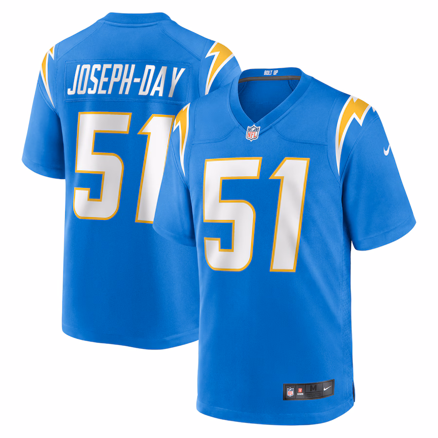 Men's Los Angeles Chargers Sebastian Joseph-Day Nike Powder Blue Game Player Jersey - Puhuasuan