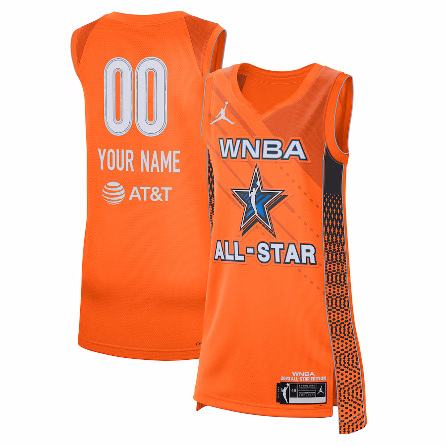 Unisex Jordan Brand Orange 2023 WNBA All-Star Game Custom Victory Jersey - Puhuasuan