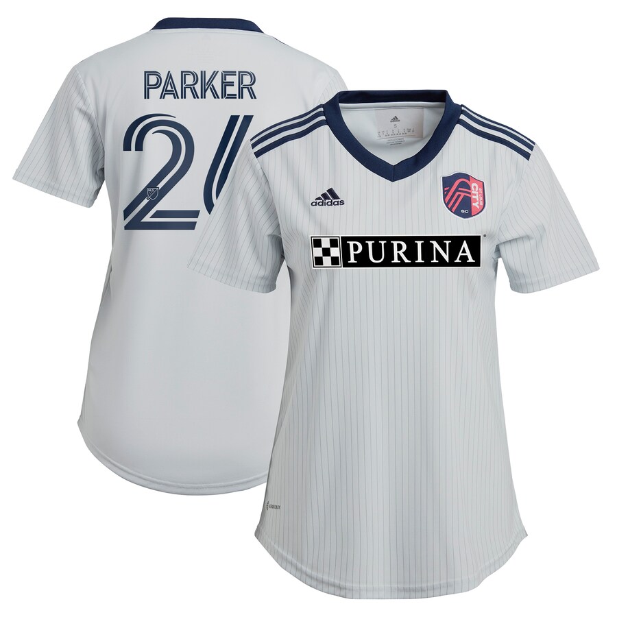Women's St. Louis City SC Tim Parker adidas Gray 2023 The Spirit Kit Replica Jersey - Puhuasuan