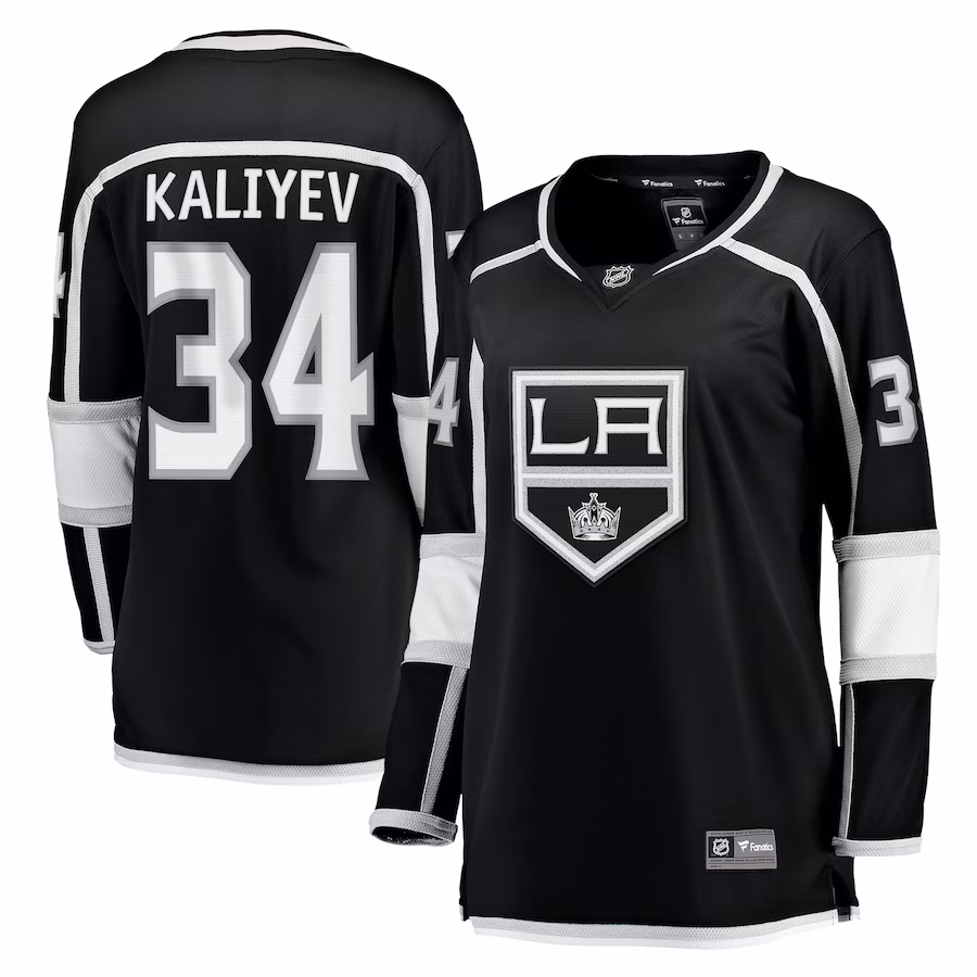 Women's Los Angeles Kings Arthur Kaliyev Fanatics Black Home Breakaway Player Jersey - Puhuasuan