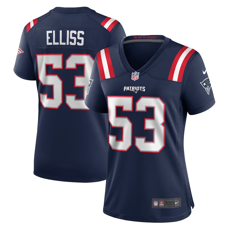 Women's New England Patriots Christian Elliss Nike Navy Game Jersey - Puhuasuan