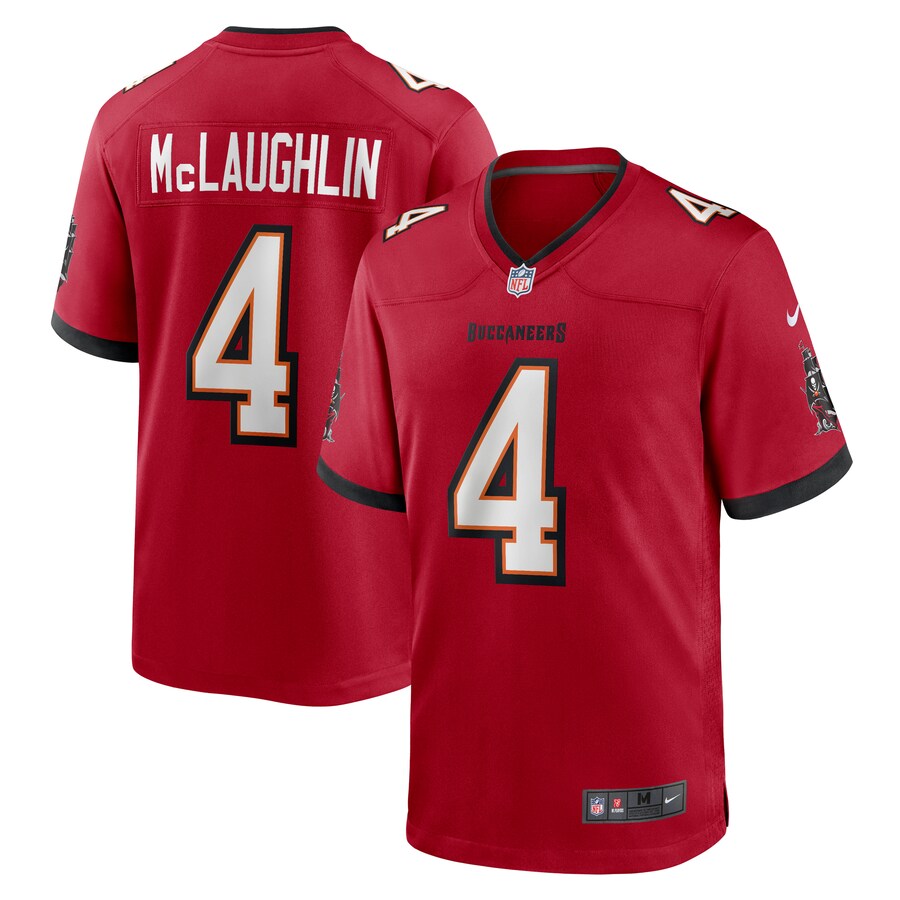 Men's Tampa Bay Buccaneers Chase McLaughlin Nike Red Game Player Jersey - Puhuasuan