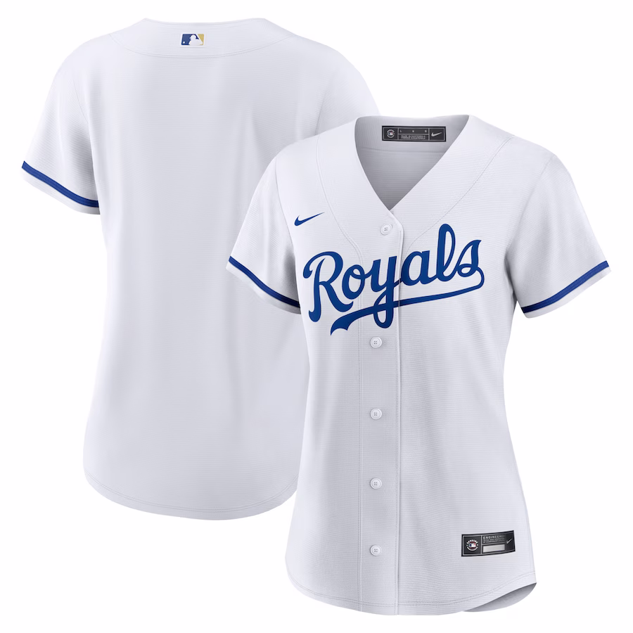 Women's Kansas City Royals Nike White Home Blank Replica Jersey - Puhuasuan