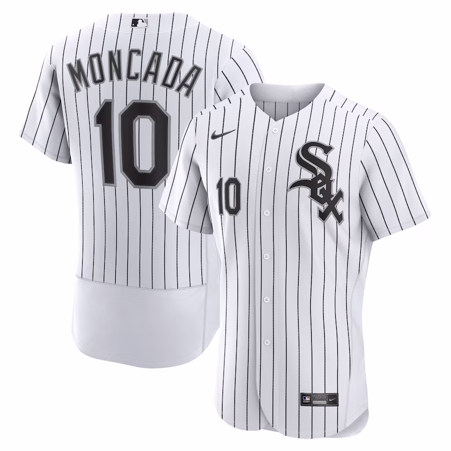 Men's Chicago White Sox Yoan Moncada Nike White Home Authentic Player Jersey - Puhuasuan