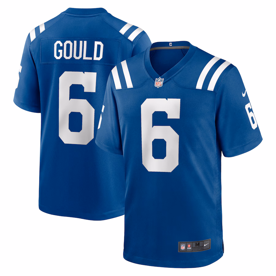 Men's Indianapolis Colts Anthony Gould Nike  Royal Game Jersey - Puhuasuan