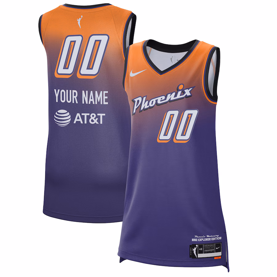 Unisex Phoenix Mercury Nike Purple 2021 Explorer Edition Victory Custom Jersey - Puhuasuan