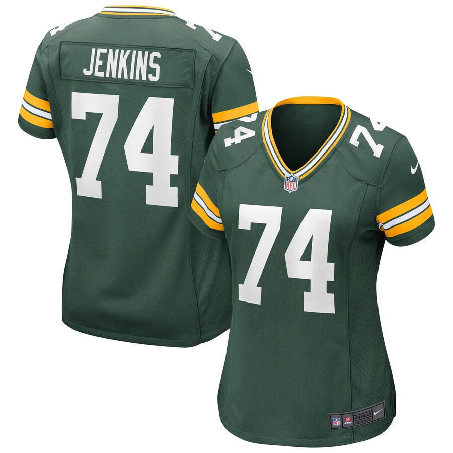 Women's Green Bay Packers Elgton Jenkins Nike Green Game Jersey - Puhuasuan