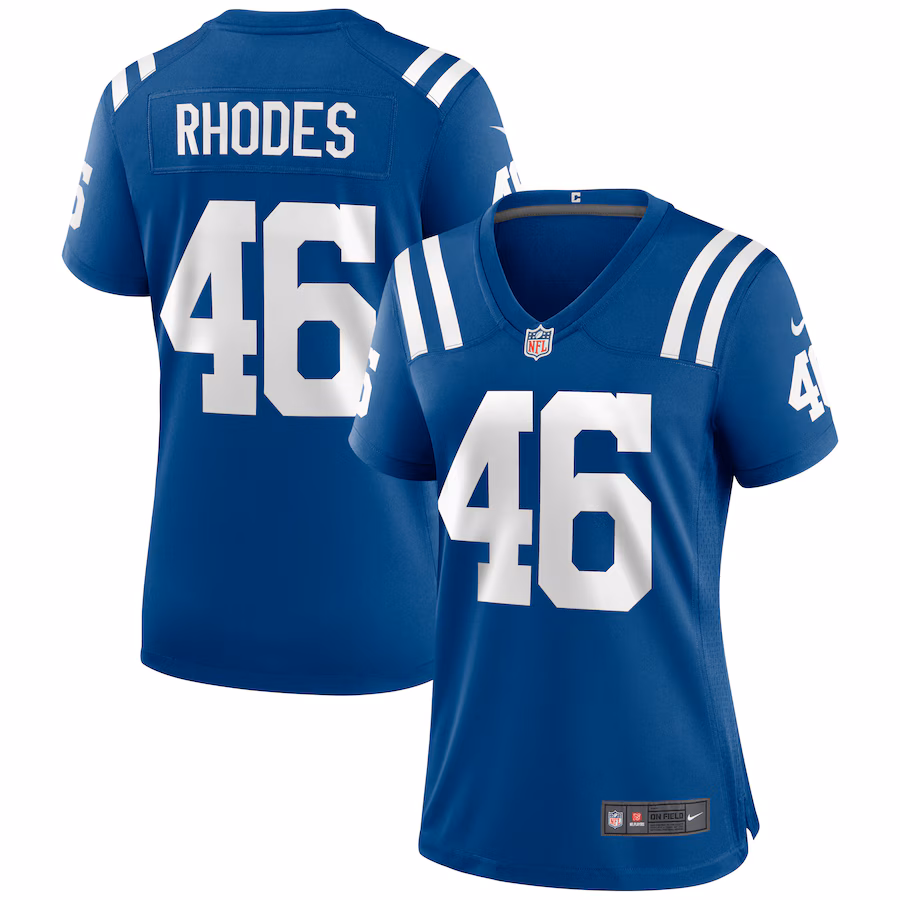 Women's Indianapolis Colts Luke Rhodes Nike Royal Game Jersey - Puhuasuan