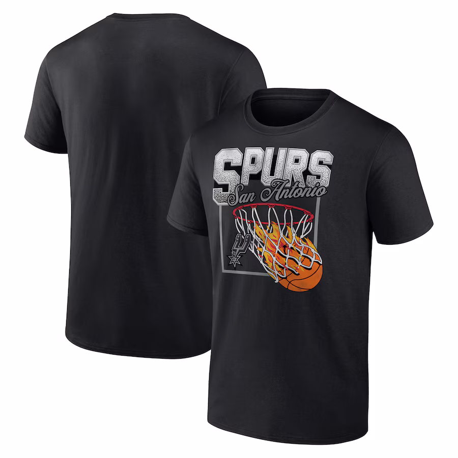 Men's San Antonio Spurs Black Alley Oop T-Shirt - Puhuasuan