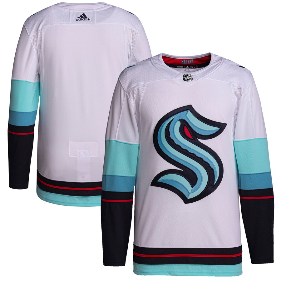 Men's Seattle Kraken adidas White Away Primegreen Authentic Jersey - Puhuasuan