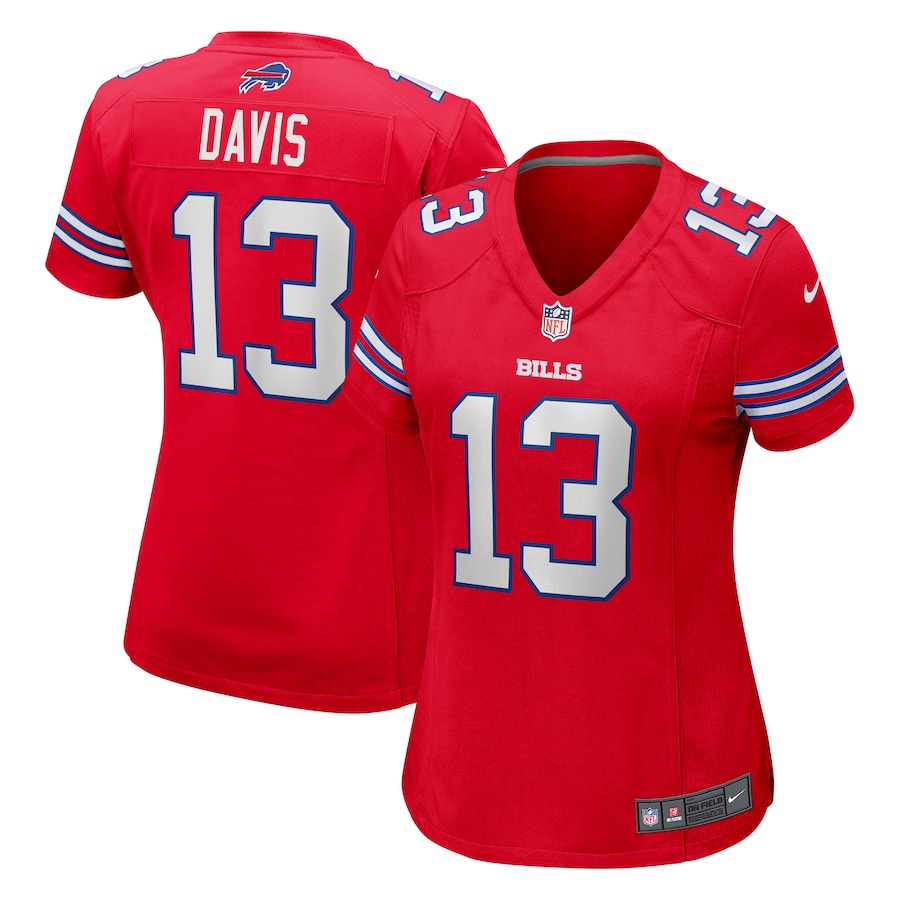 Women's Buffalo Bills Gabe Davis Nike Red Player Jersey - Puhuasuan