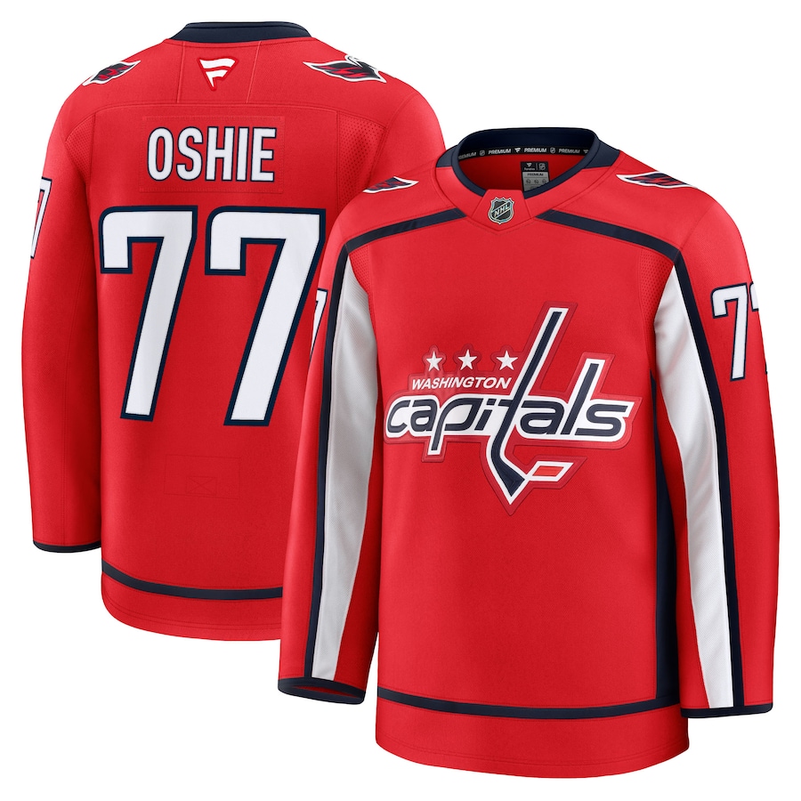 Men's Washington Capitals TJ Oshie Fanatics Red Home Premium Jersey - Puhuasuan
