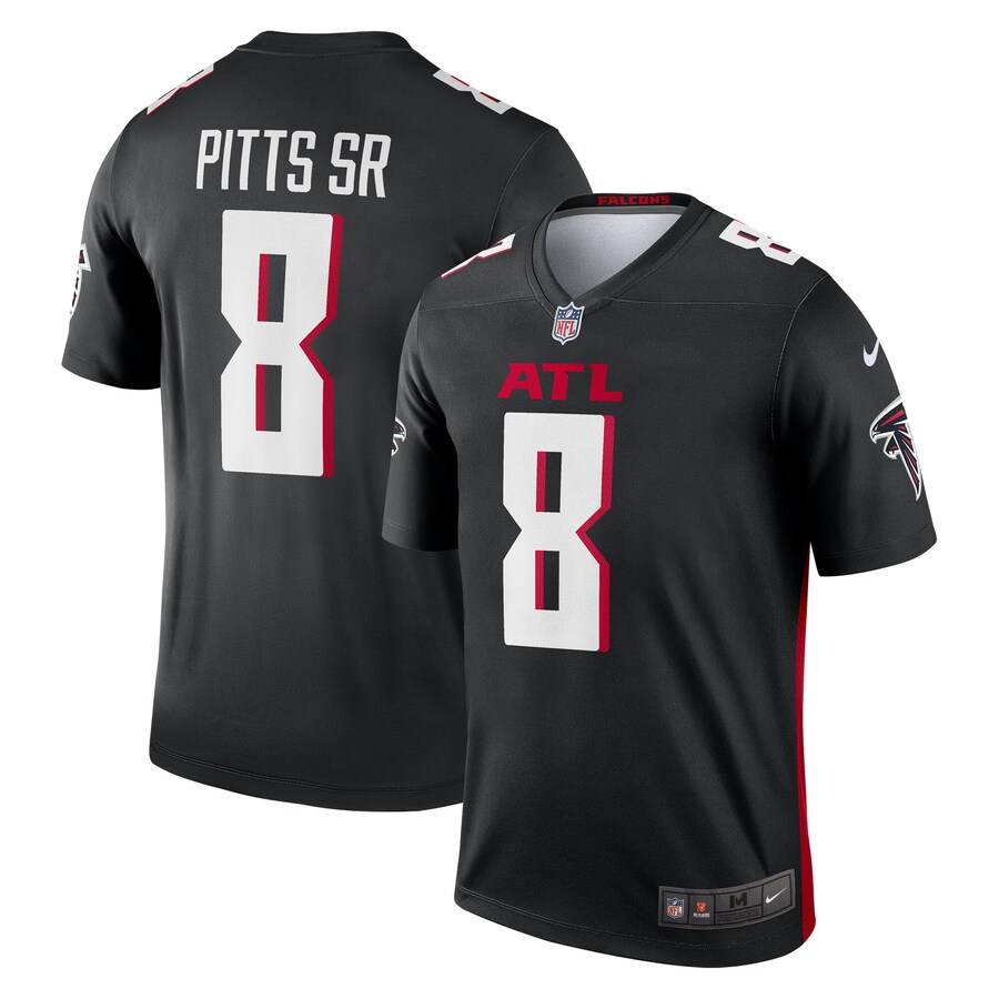 Men's Atlanta Falcons Kyle Pitts Sr. Nike Black Team Legend Jersey - Puhuasuan