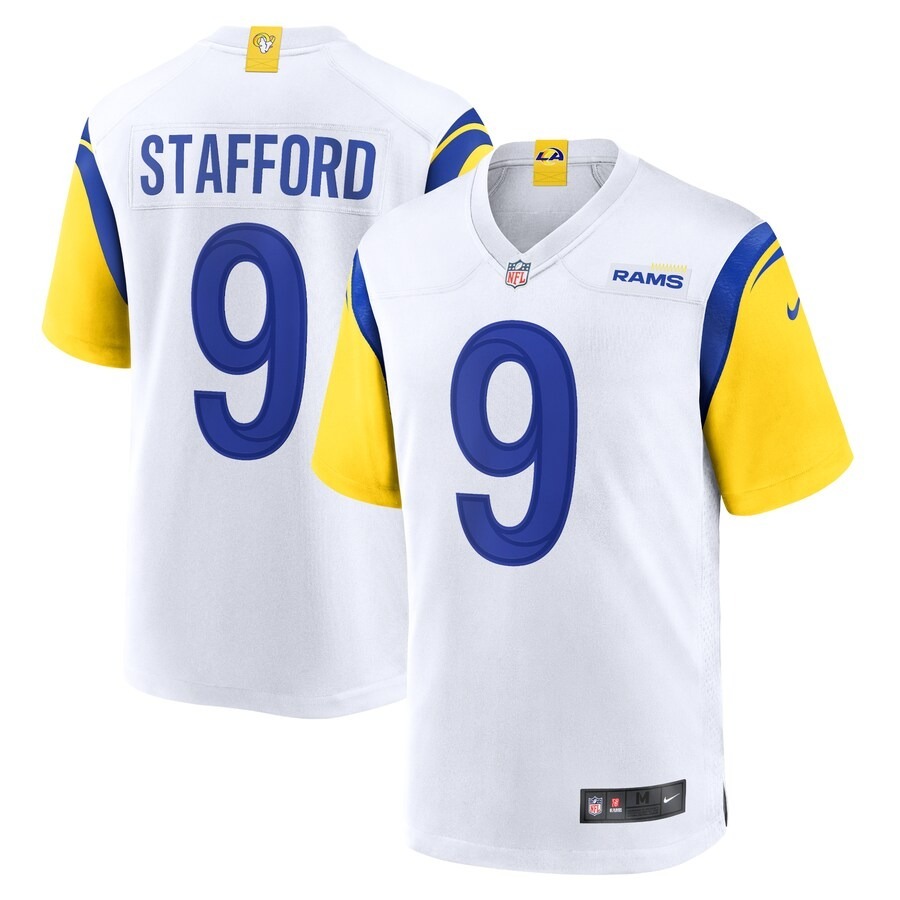 Men's Los Angeles Rams Matthew Stafford Nike White Alternate Player Game Jersey - Puhuasuan